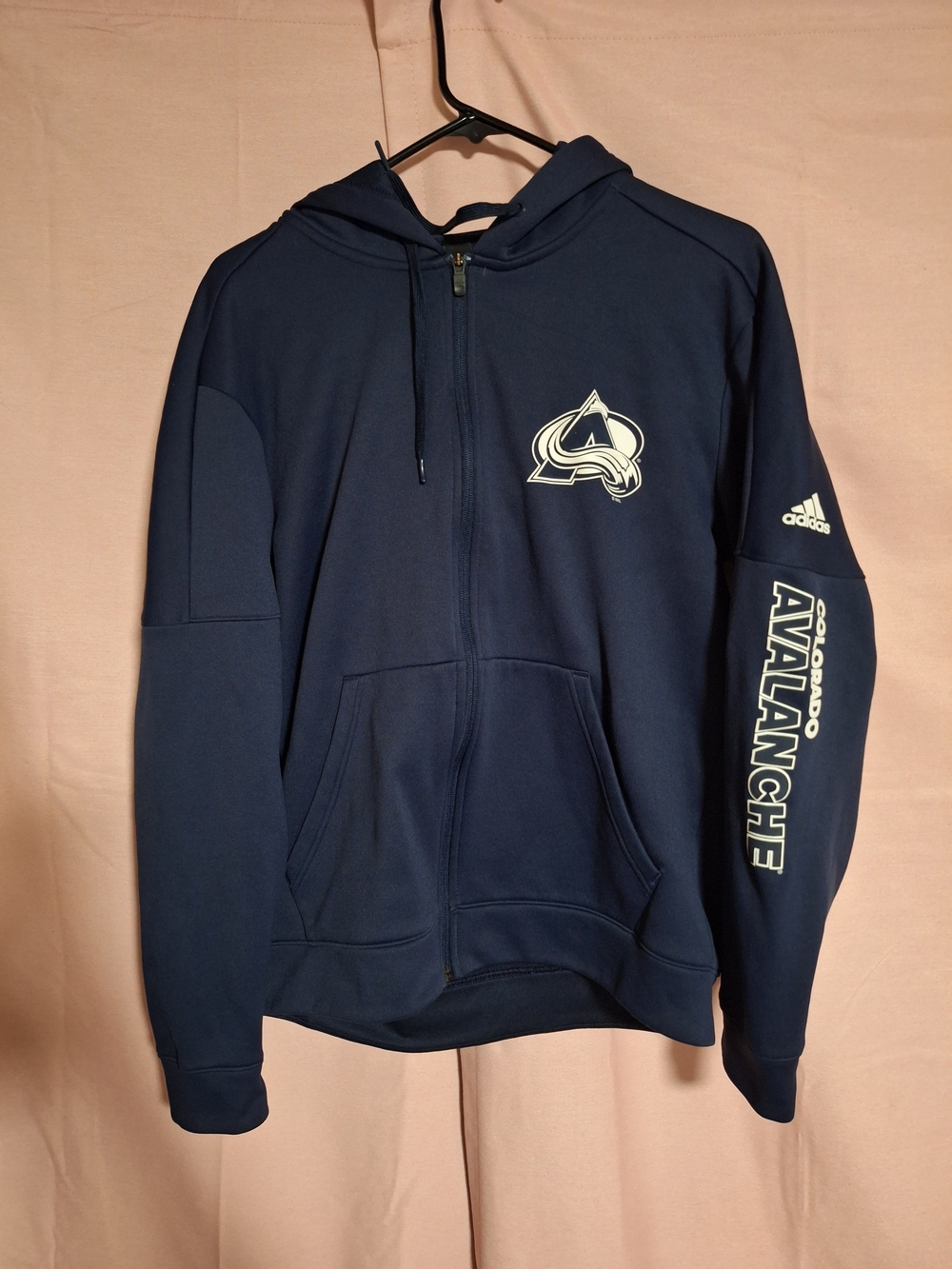 Adidas Colorado Avalanche Adidas Navy Full-Zip Hoodie Navy Full-Zip Hoodie